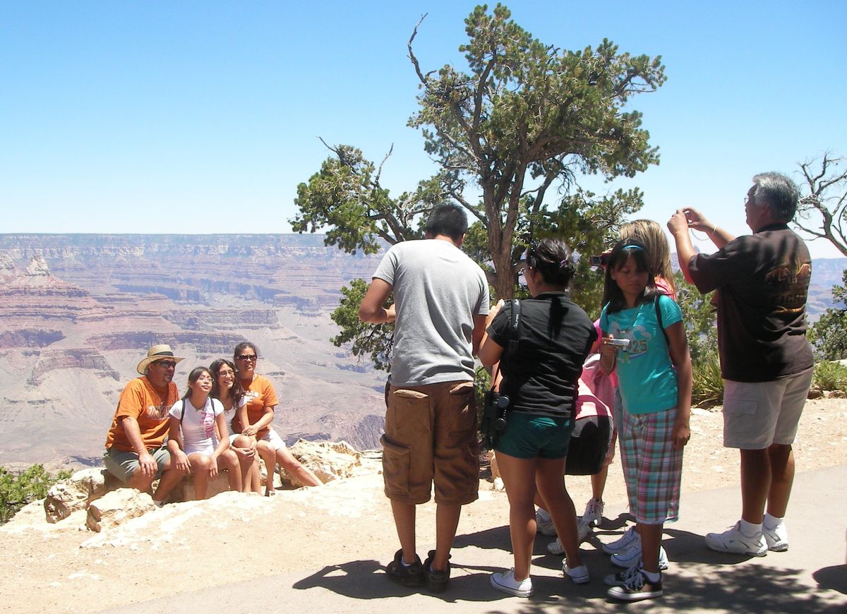 Fürs Familienfoto am Grand Canyon