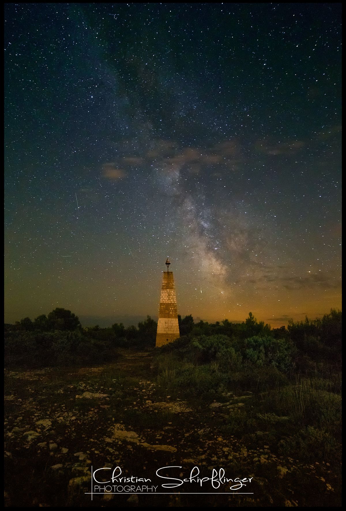 amazing nightsky at kap kamenjak, a naturepark in croatia