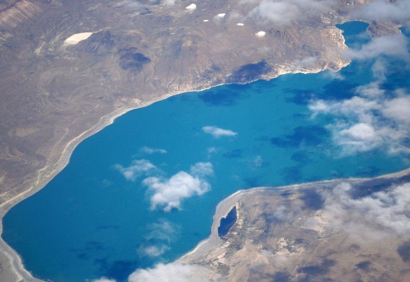 Argentinean lagoon from the air