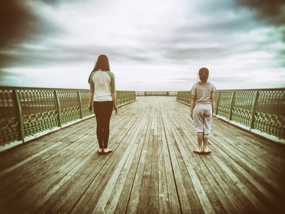 A calm still moment on the pier at Lytham St.Annes, Lancashire